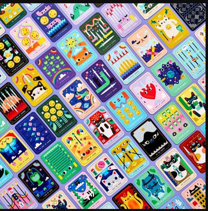 Mystic Cats Tarot – 78 Card Deck + Guidebook | Cat Tarot Cards for Intuition, Divination & Self-Care