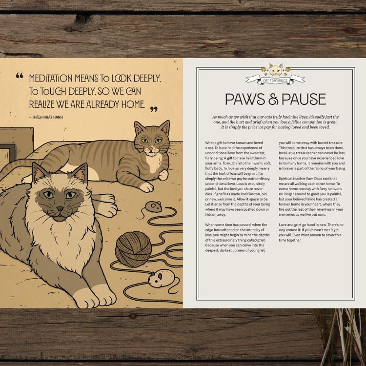 Mystic Kitty | Cat-Inspired Meditation Book for Mindfulness and Relaxation