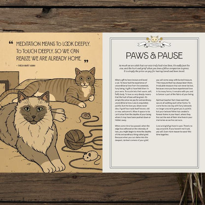 Mystic Kitty | Cat-Inspired Meditation Book for Mindfulness and Relaxation