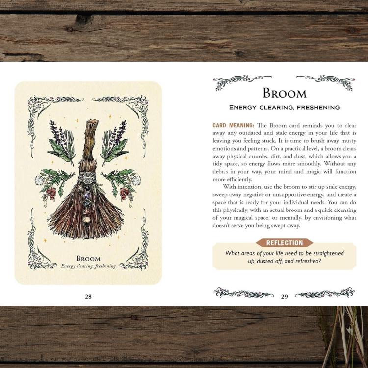 The Green Witch’s Oracle Deck – With Physical Guidebook – Earth-Based Wisdom & Natural Magic