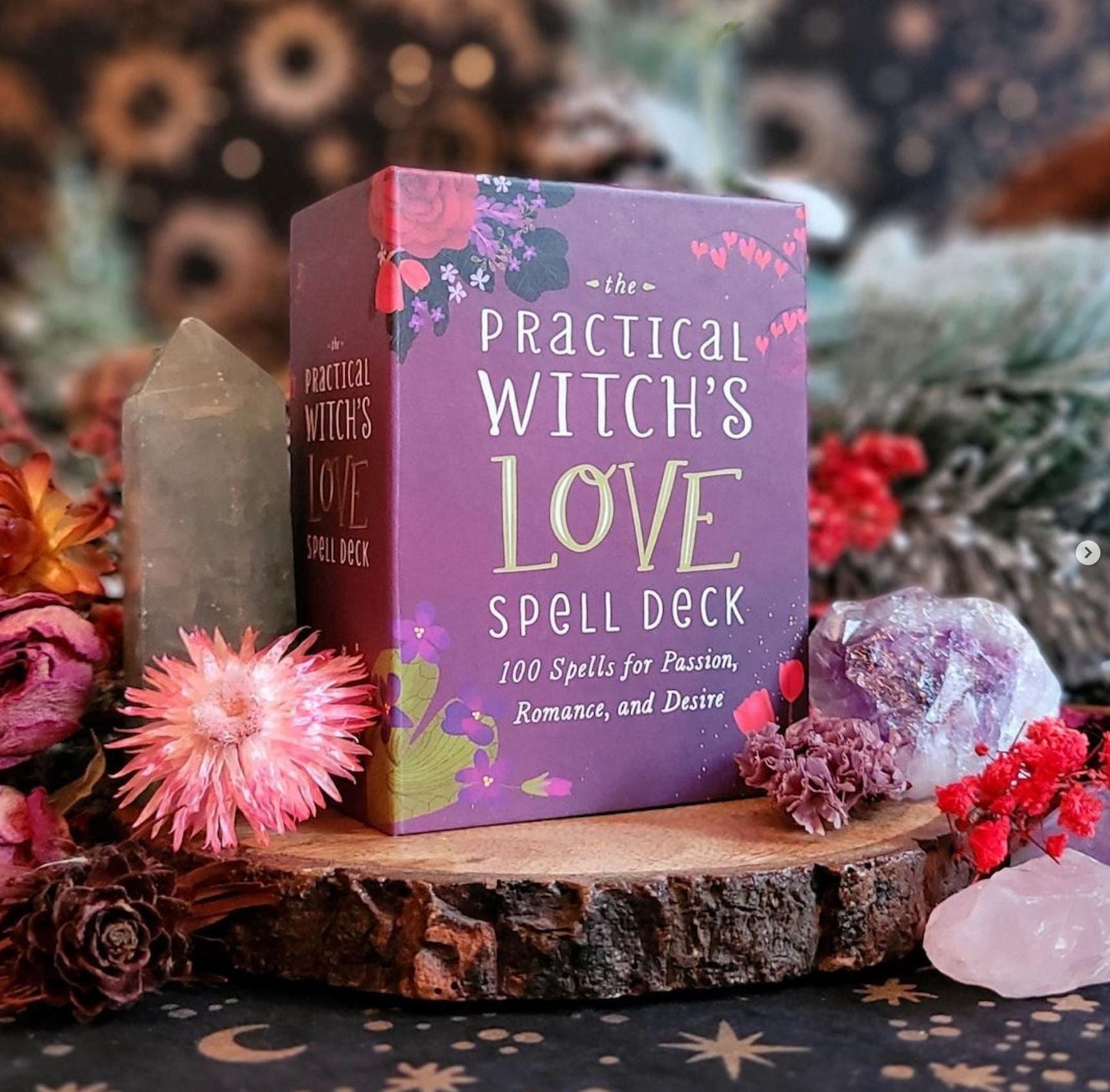 Practical Witch’s Love Spell Deck – 100 Rituals for Passion, Romance & Desire