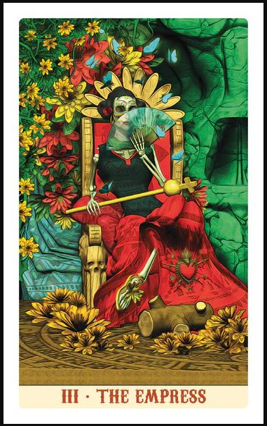 Santa Muerte Tarot Deck and Mini Edition – Day of the Dead Symbolism, Gothic Mexican Art