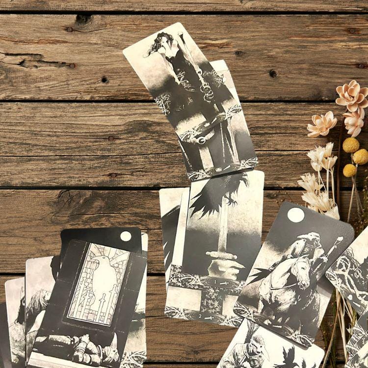 Murder of Crows Tarot – Gothic Black & White Shadow Deck (Classic & Mini Editions)