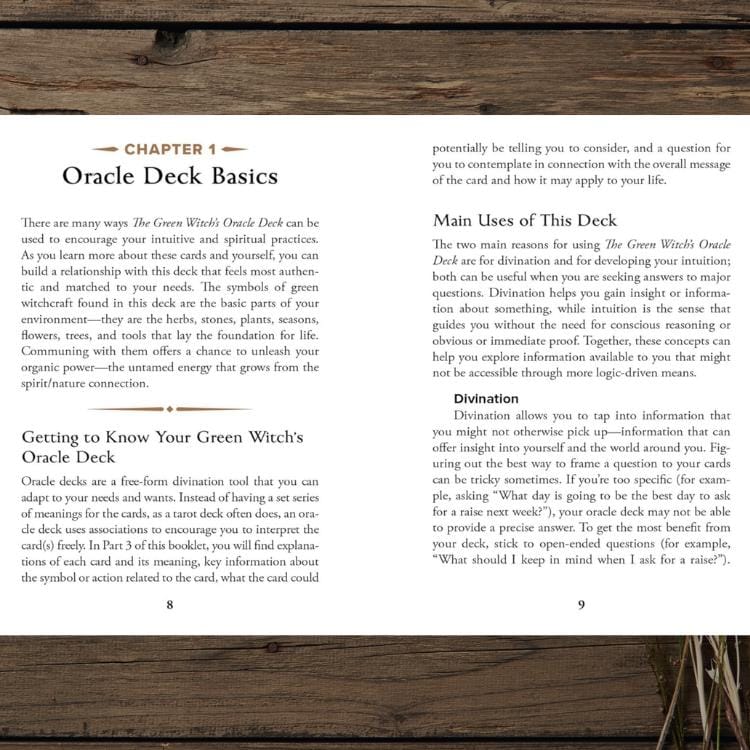 The Green Witch’s Oracle Deck – With Physical Guidebook – Earth-Based Wisdom & Natural Magic