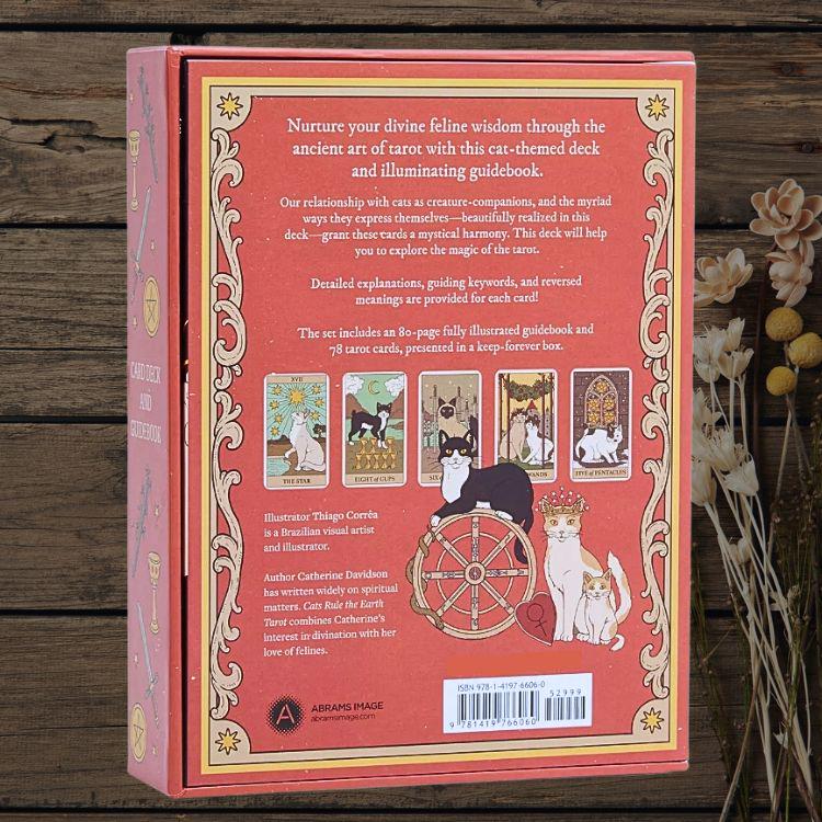 Cats Rule the Earth Tarot Deck | 78-Card Cat Tarot with Guidebook | New Edition