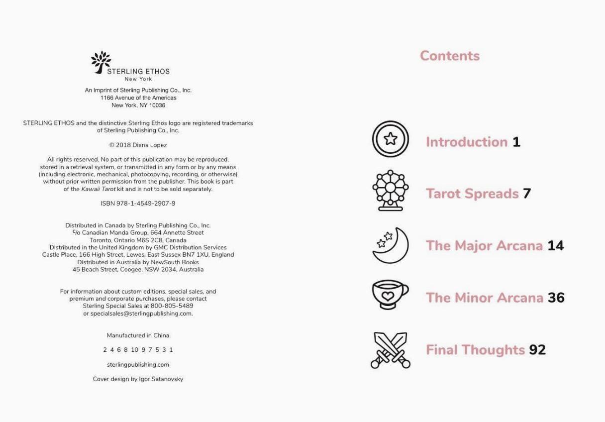 Kawaii Tarot Deck | 78 Illustrated Cards + Guidebook | Pastel Tarot for Beginners | Gift Ready