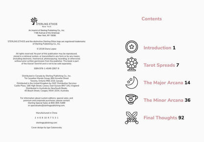 Kawaii Tarot Deck | 78 Illustrated Cards + Guidebook | Pastel Tarot for Beginners | Gift Ready