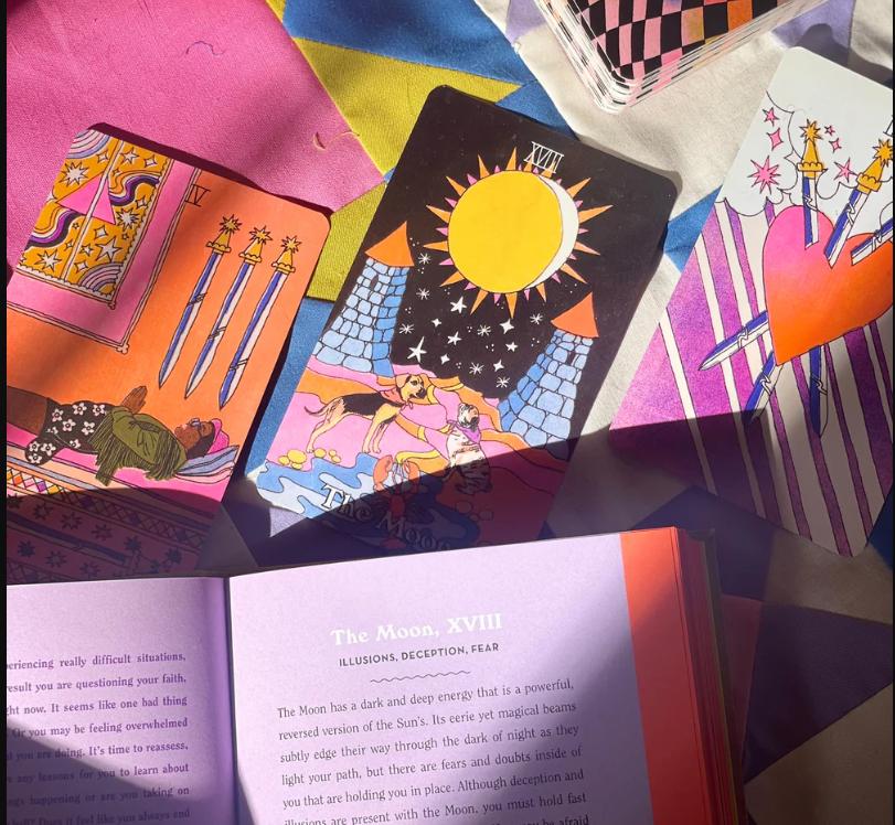 Queer Tarot Deck with Guidebook – Inclusive LGBTQ+ Tarot Cards, Affirmation & Divination Set