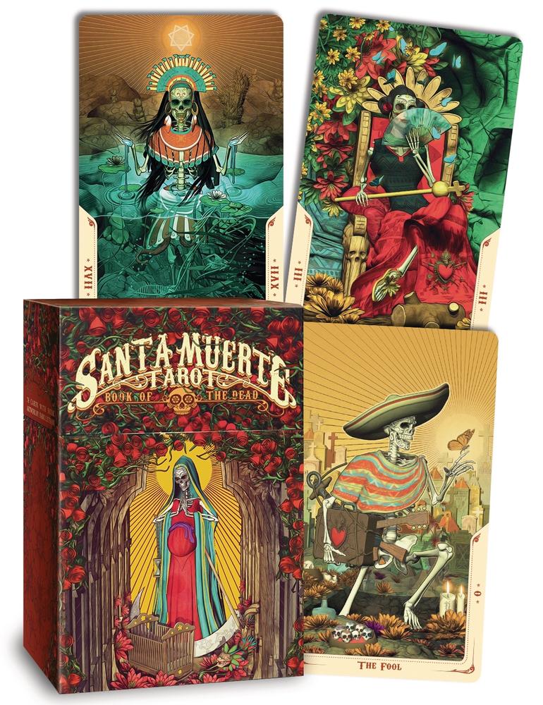 Santa Muerte Tarot Deck and Mini Edition – Day of the Dead Symbolism, Gothic Mexican Art