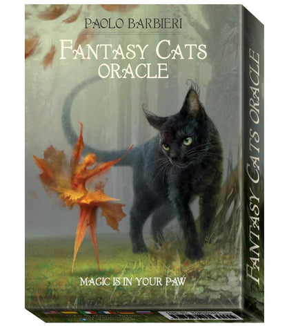 Barbieri Fantasy Cats Oracle – 23-Card Oracle Deck + Guidebook | Paolo Barbieri | Lo Scarabeo