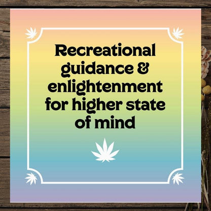 Pot Tarot Deck – 78 Cannabis-Inspired Cards with Guidebook | Modern, Playful Divination Deck