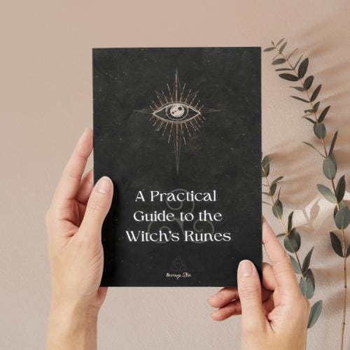 Witch’s Runes Guidebook – Digital PDF Guidebook for Divination, Ritual & Witchcraft