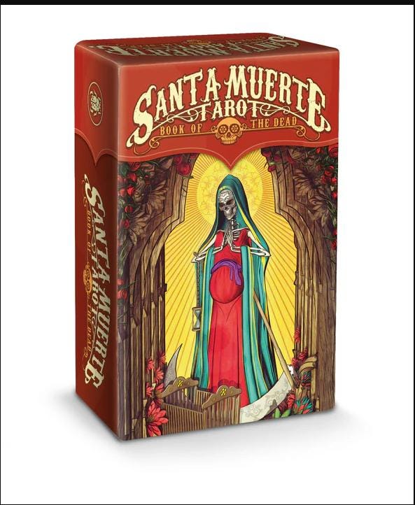 Santa Muerte Tarot Deck and Mini Edition – Day of the Dead Symbolism, Gothic Mexican Art