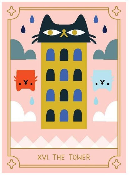 Mystic Cats Tarot – 78 Card Deck + Guidebook | Cat Tarot Cards for Intuition, Divination & Self-Care