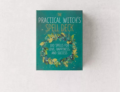 The Practical Witch’s Spell Deck | Updated Edition | 100 Spells + Physical Guidebook | Green Witch Oracle Cards