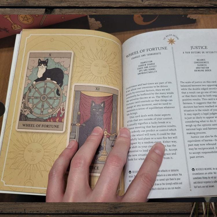 Cats Rule the Earth Tarot Deck | 78-Card Cat Tarot with Guidebook | New Edition