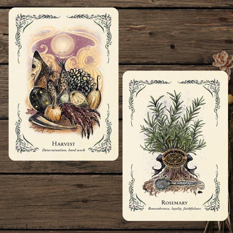 The Green Witch’s Oracle Deck – With Physical Guidebook – Earth-Based Wisdom & Natural Magic