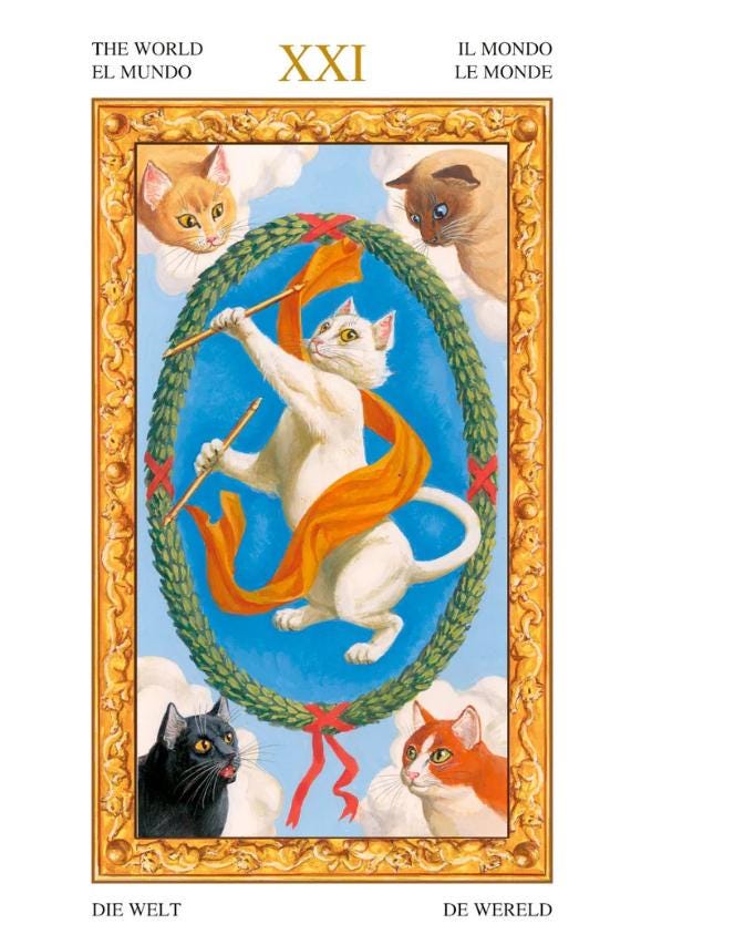 Tarot of White Cats Series – Classic and Mini Tarot Deck Rider-Waite | Lo Scarabeo
