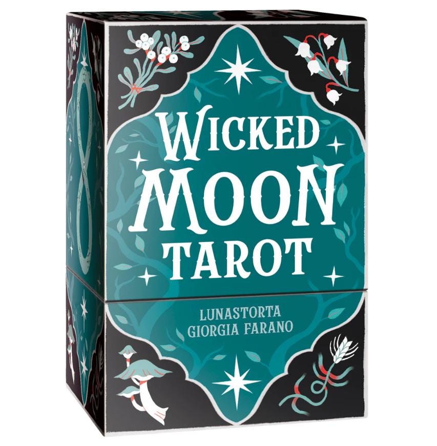 Wicked Moon Tarot – Dark Seasonal Witch Tarot Deck with Guidebook | Sabbats & Lunar Magic