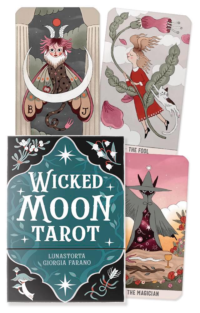 Wicked Moon Tarot – Dark Seasonal Witch Tarot Deck with Guidebook | Sabbats & Lunar Magic