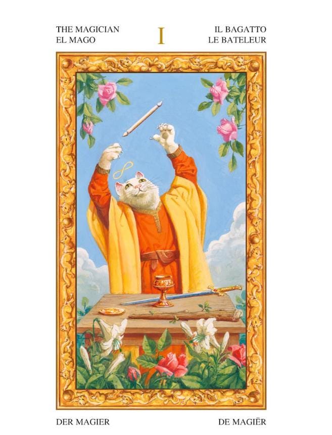 Tarot of White Cats Series – Classic and Mini Tarot Deck Rider-Waite | Lo Scarabeo