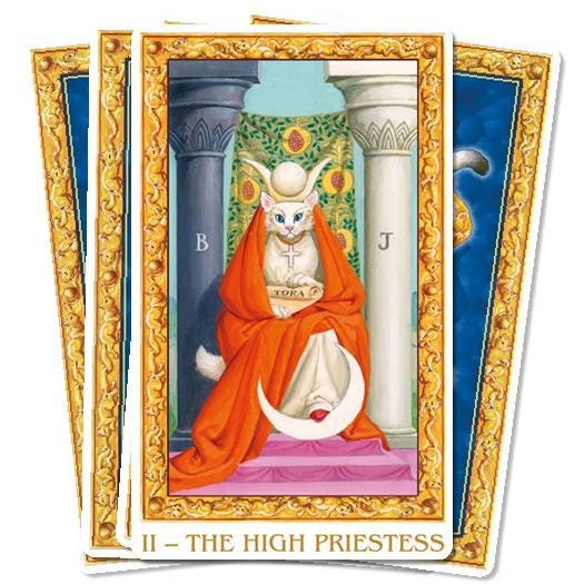 Tarot of White Cats Series – Classic and Mini Tarot Deck Rider-Waite | Lo Scarabeo