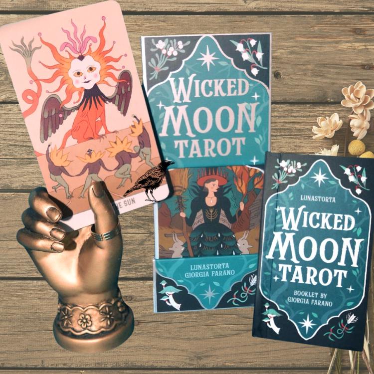 Wicked Moon Tarot – Dark Seasonal Witch Tarot Deck with Guidebook | Sabbats & Lunar Magic