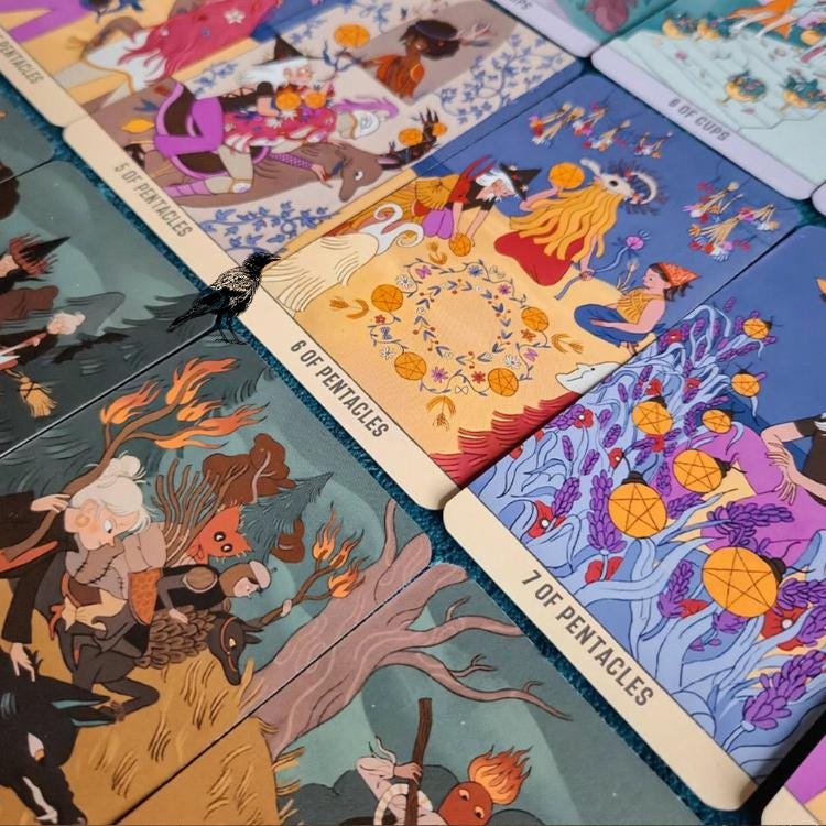 Wicked Moon Tarot – Dark Seasonal Witch Tarot Deck with Guidebook | Sabbats & Lunar Magic