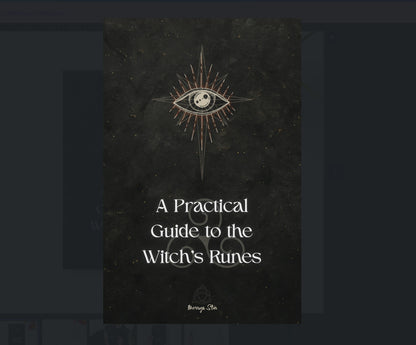 Witch’s Runes Guidebook – Digital PDF Guidebook for Divination, Ritual & Witchcraft